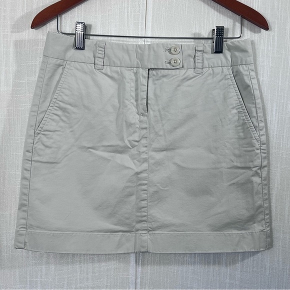 Vineyard Vines Straight Preppy Cotton Classic Minimalist Mini Skirt Sz 2 - Picture 9 of 10